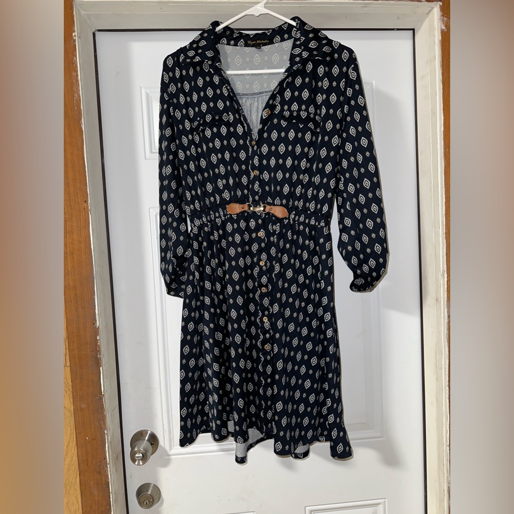 Women's dress, blue.